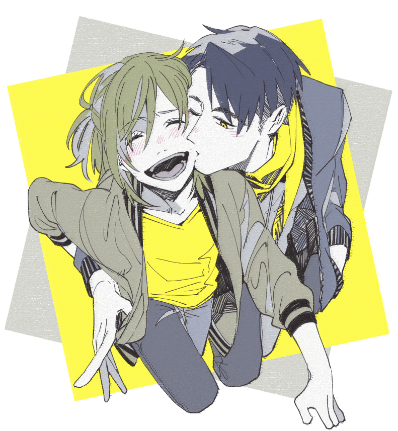 yuri plisetsky and jean-jacques leroy (yuri!!! on ice) drawn by con_potata