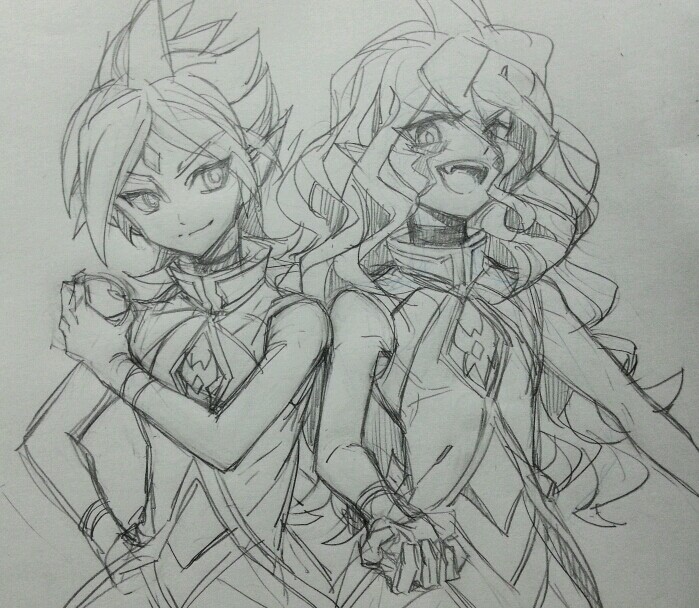 ryugeru baran and gandaresu baran (inazuma eleven and 2 more) drawn by jaenbba