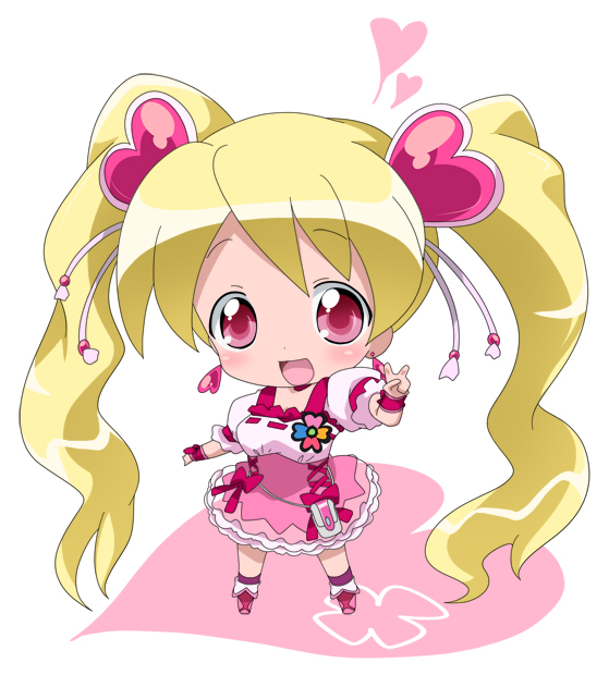 momozono love and cure peach (precure and 1 more) drawn by meiro_(yuu)
