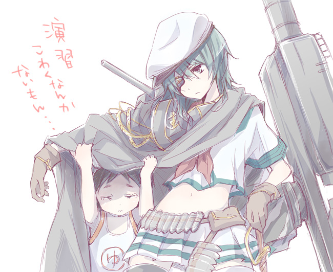 kiso, maru-yu, and kiso kai ni (kantai collection) drawn by colis