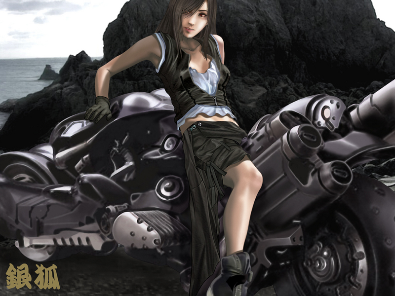 tifa lockhart (final fantasy and 2 more) drawn by silverfox
