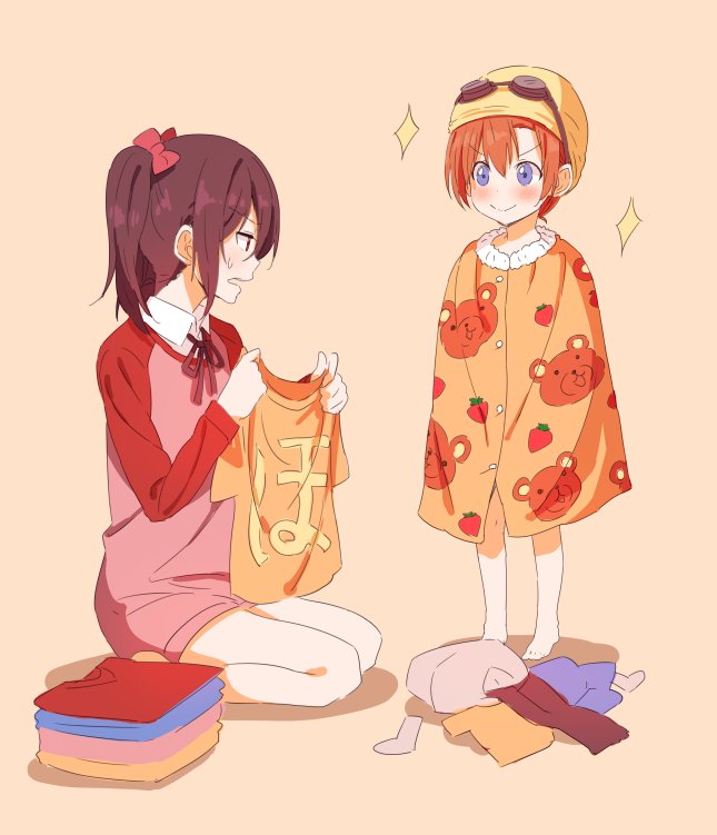 yazawa nico and kosaka honoka (love live! and 1 more) drawn by kotarou_(rakugaki_shirushi)