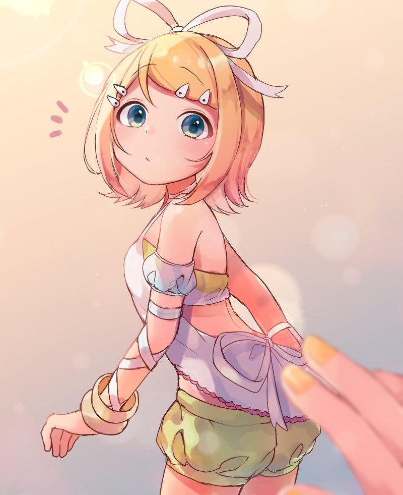 kagamine rin and kagamine len (vocaloid) drawn by sazanami_(ripple1996)