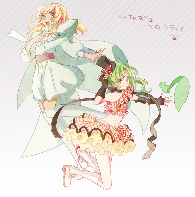 sheryl nome, ranka lee, miyasaka ryou, midorikawa ryuuji, and ai-kun (macross and 3 more) drawn by maico_(a218)