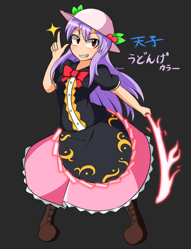 reisen udongein inaba and hinanawi tenshi (touhou) drawn by manorea