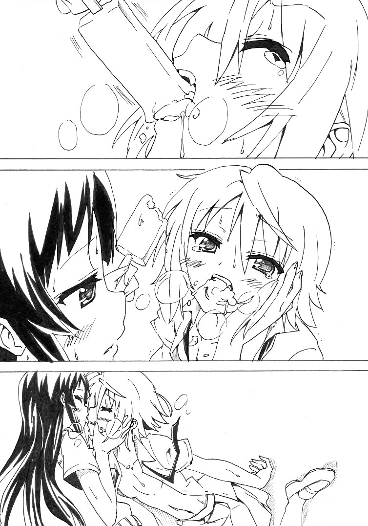 akiyama mio and tainaka ritsu (k-on!) drawn by nome_(nnoommee)