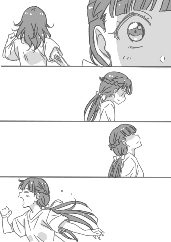 shibuya kanon and sakurakoji kinako (love live! and 1 more) drawn by marugoshi_teppei