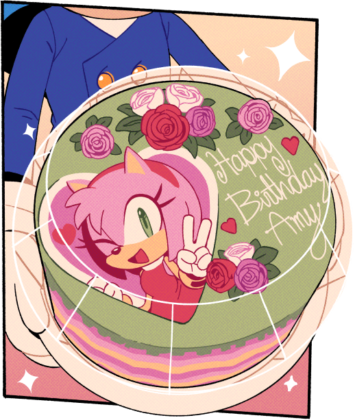 sonic the hedgehog and amy rose (sonic and 1 more) drawn by digimin