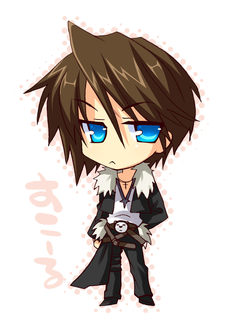 squall leonhart (final fantasy and 2 more) drawn by izumi_makoto