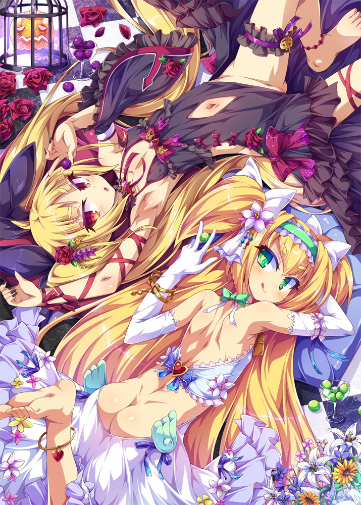 rachel alucard and platinum the trinity (blazblue) drawn by toraishi_666
