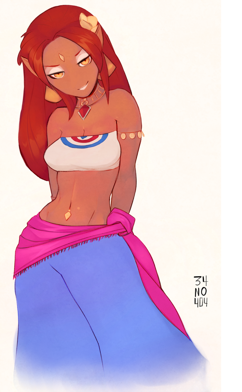 marin (the legend of zelda and 1 more) drawn by 34no404