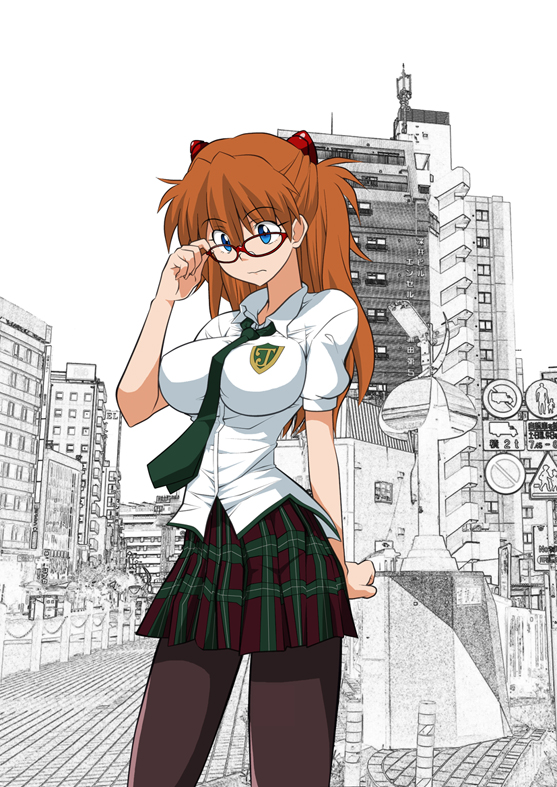 souryuu asuka langley and makinami mari illustrious (neon genesis evangelion and 2 more) drawn by hetano_yokoduki