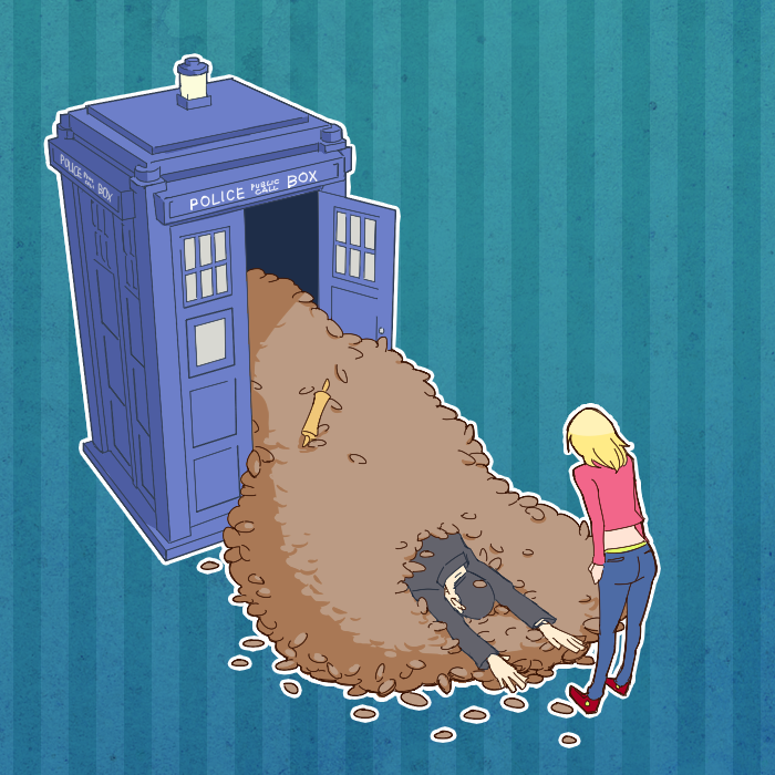 the doctor, ninth doctor, and rose tyler (doctor who and 1 more) drawn by armkreuz