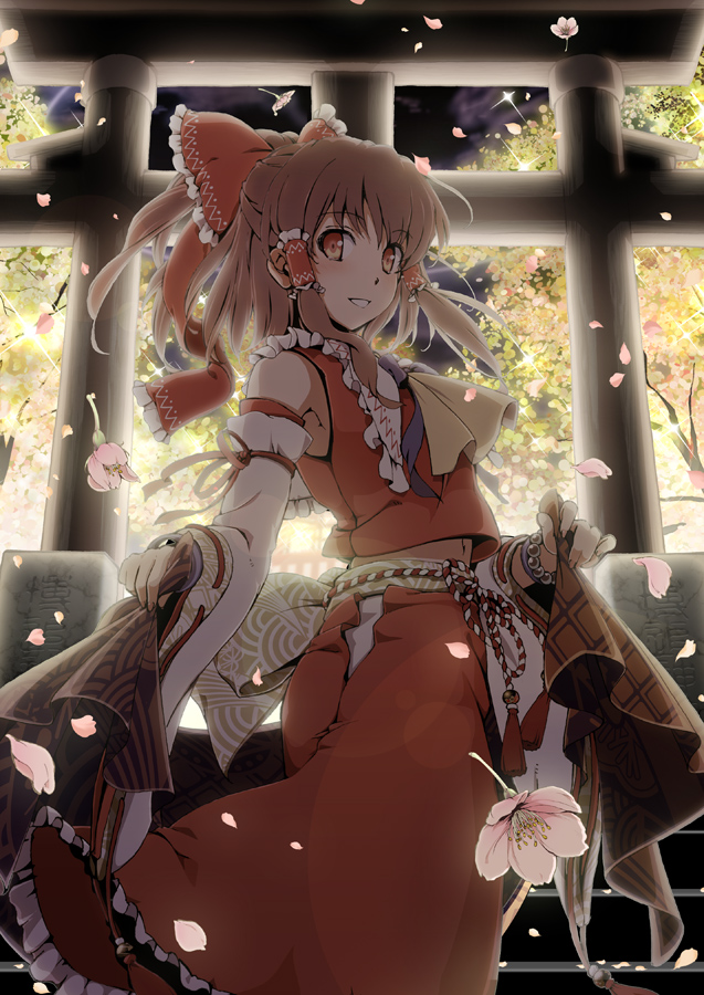 hakurei reimu (touhou) drawn by aka_ringo