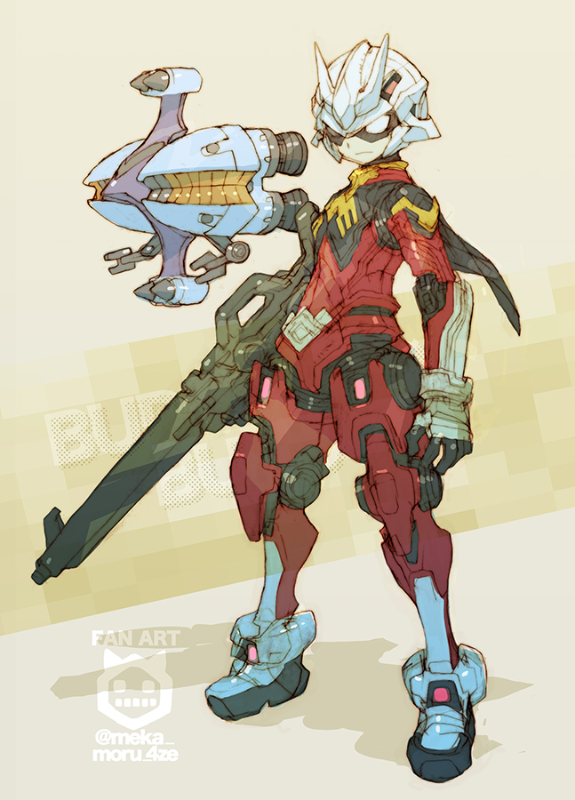 char aznable and braw bro (gundam and 2 more) drawn by nakayama_tooru