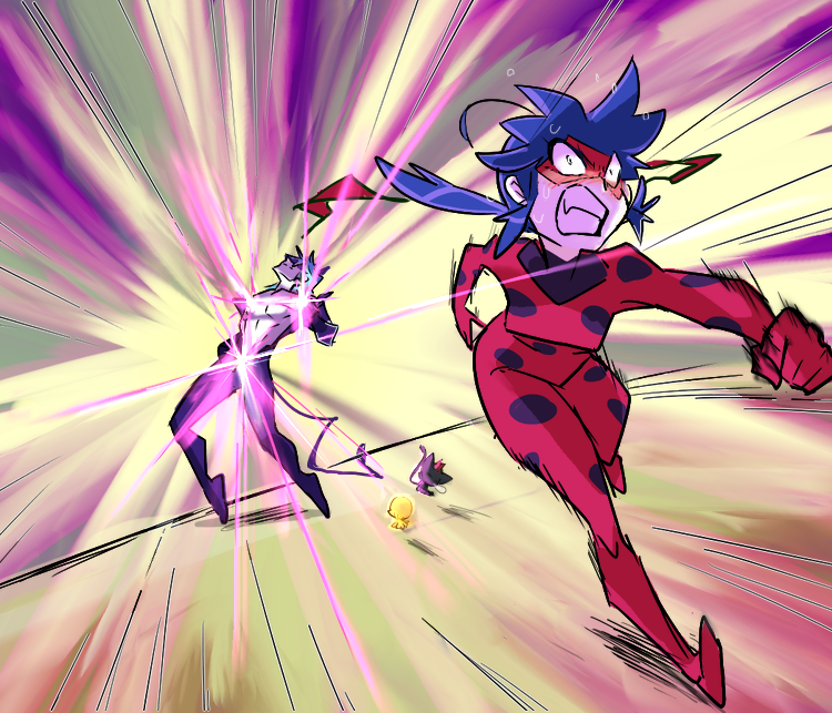 matoi ryuuko, mankanshoku mako, mikisugi aikurou, kinagase tsumugu, ladybug, and 1 more (kill la kill and 1 more) drawn by gyosone