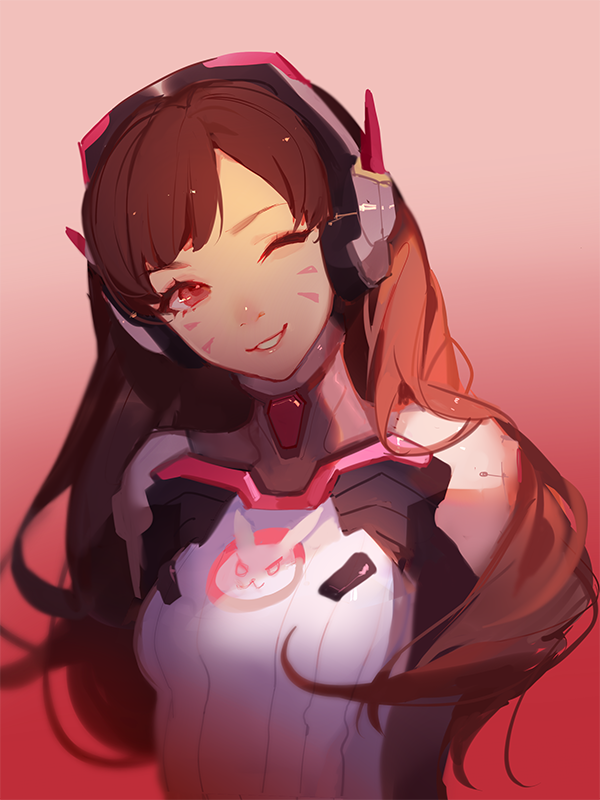 d.va (overwatch and 1 more) drawn by ask_(askzy)