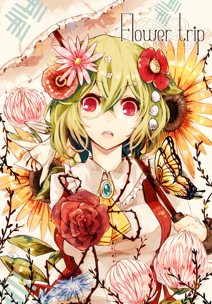 kazami yuuka (touhou) drawn by kaio_(watagami)