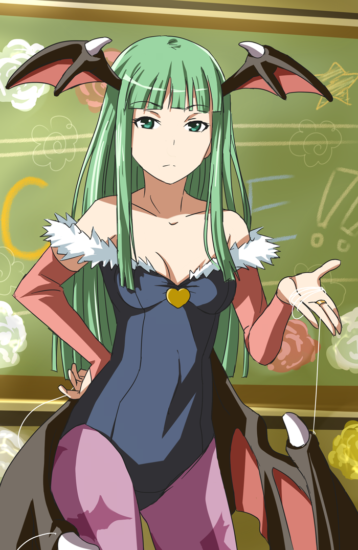 morrigan aensland and kouchi ayako (darkstalkers and 1 more) drawn by makisige