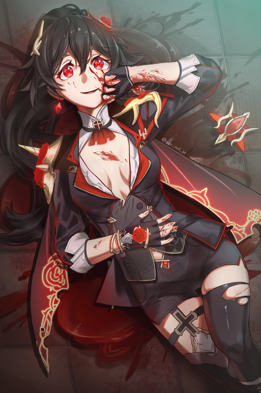 fu hua (honkai and 1 more) drawn by ggo_nol_ja