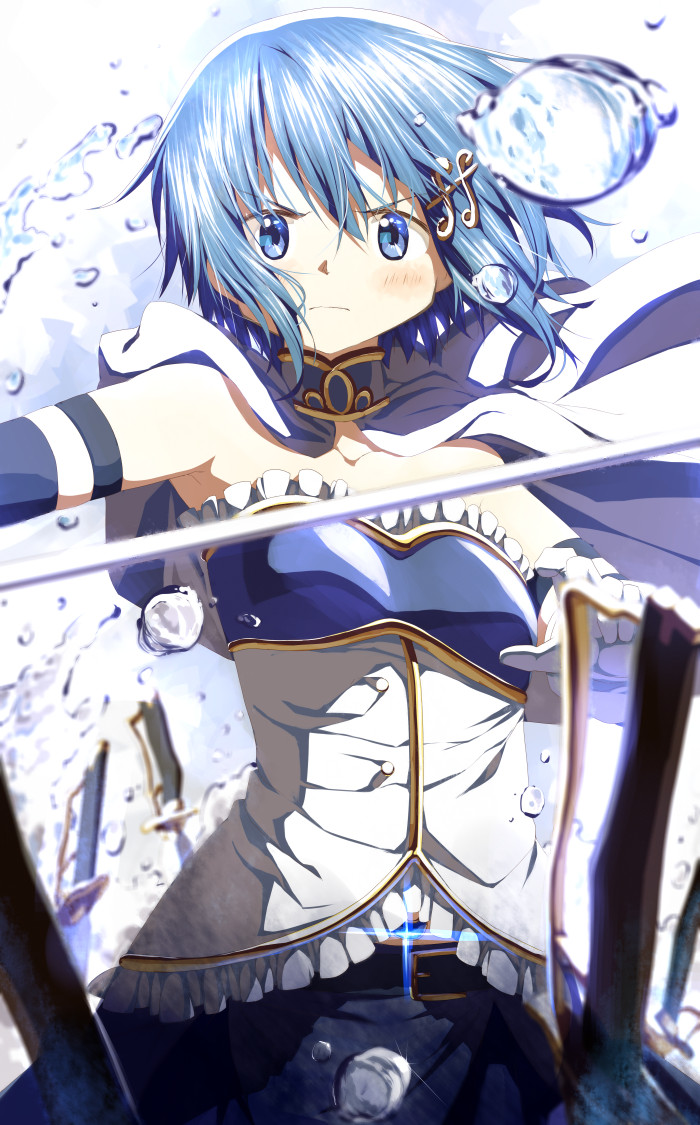 miki sayaka (mahou shoujo madoka magica) drawn by 4b-enpitsu