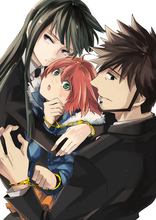 suou pavlichenko, hazuki mina, and shizume genma (darker than black) drawn by ocha_(oteaaa)