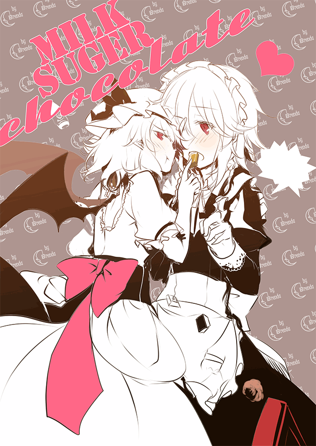 remilia scarlet and izayoi sakuya (touhou) drawn by kirero