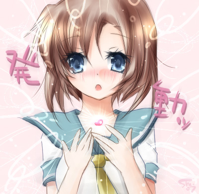 ryuuguu rena (higurashi no naku koro ni) drawn by usano_mimio_(popop)