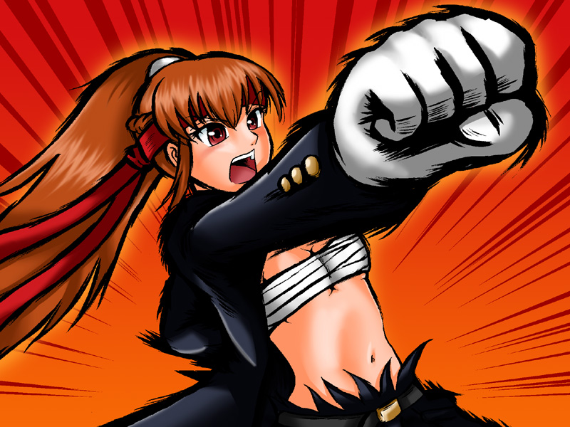 amemiya sayaka (osu! tatakae! ouendan) drawn by hamu_agaki