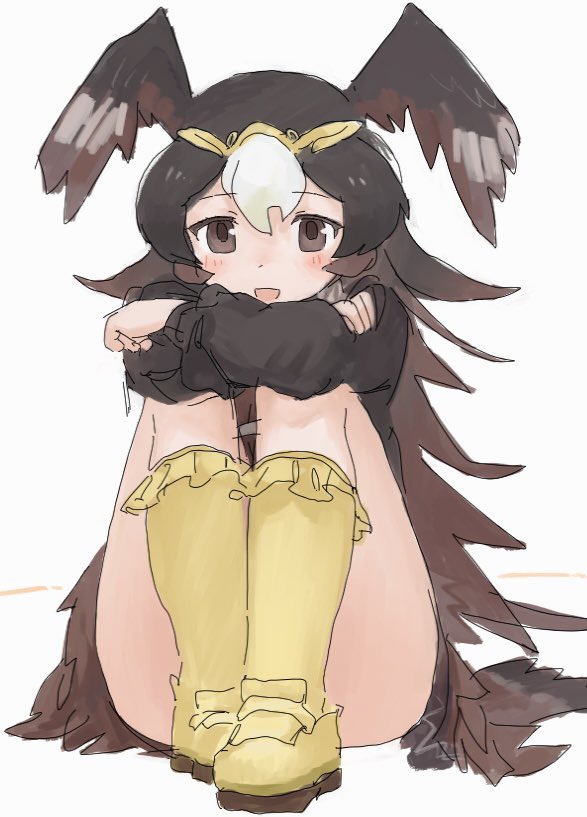 striated caracara (kemono friends and 1 more) drawn by mitsuamischeme