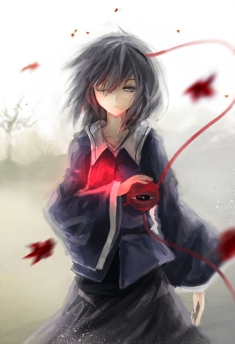 komeiji satori (touhou) drawn by arufa_(hourai-sugar)