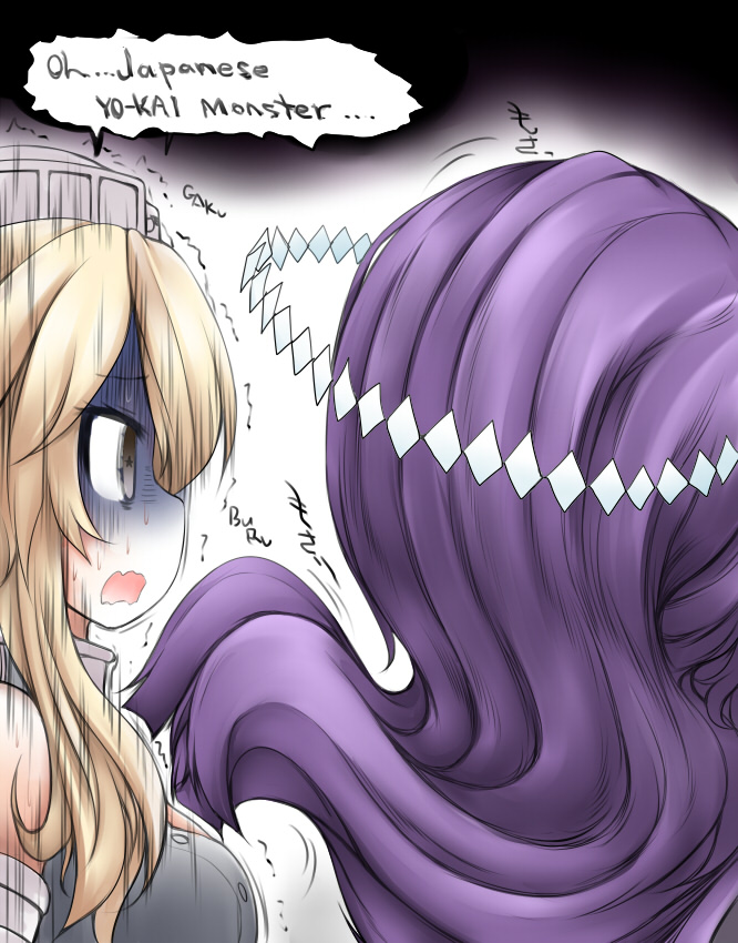 iowa and hatsuharu (kantai collection) drawn by ouno_(nounai_disintegration)