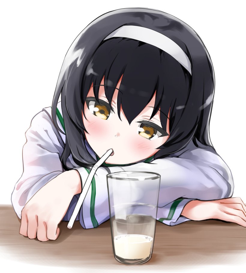 reizei mako (girls und panzer) drawn by kasuga_ae
