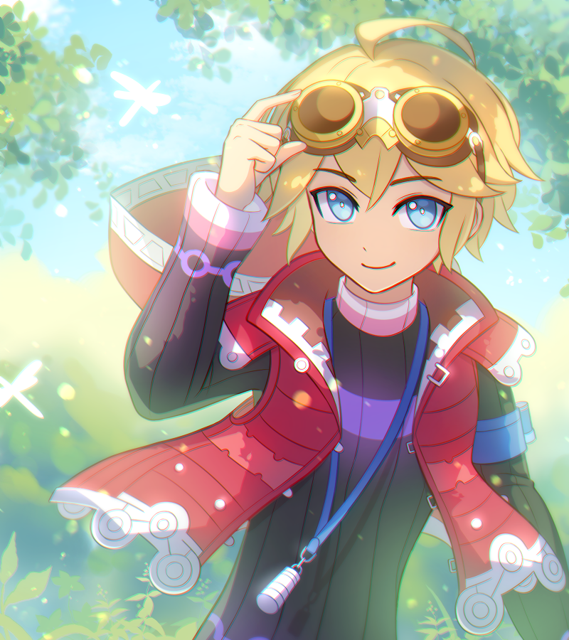 shulk (xenoblade chronicles and 1 more) drawn by enni