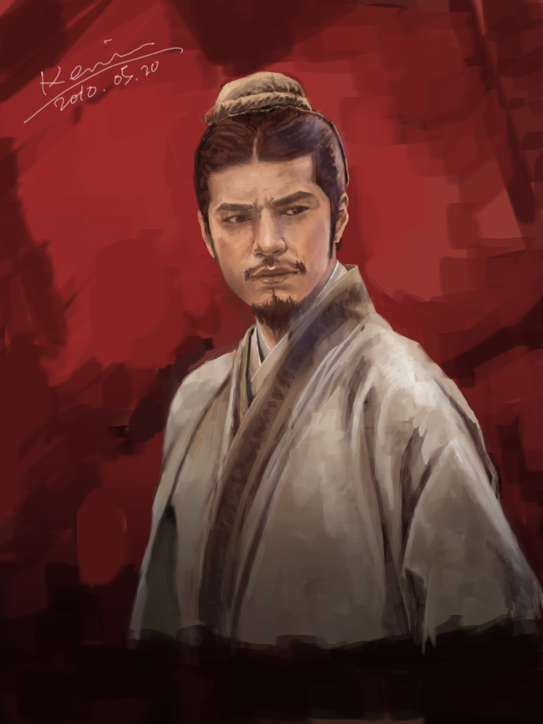 zhuge liang and kaneshiro takeshi (real life and 2 more) drawn by kenin