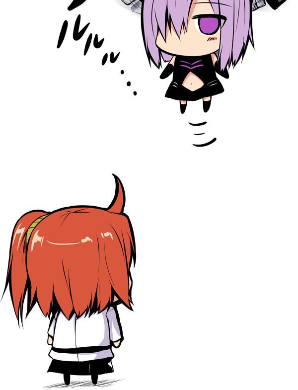mash kyrielight and fujimaru ritsuka (fate and 1 more) drawn by sen_(astronomy)