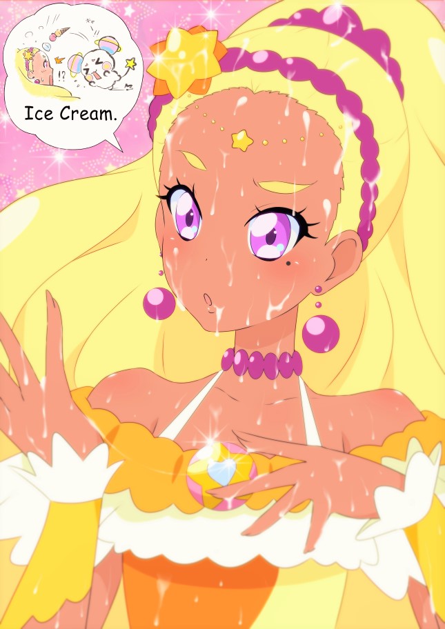 amamiya elena, cure soleil, and fuwa (precure and 1 more) drawn by eeshin_(eishin5584)