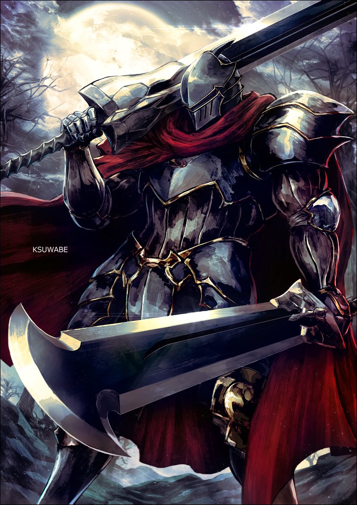 ainz ooal gown and momon (overlord) drawn by k-suwabe