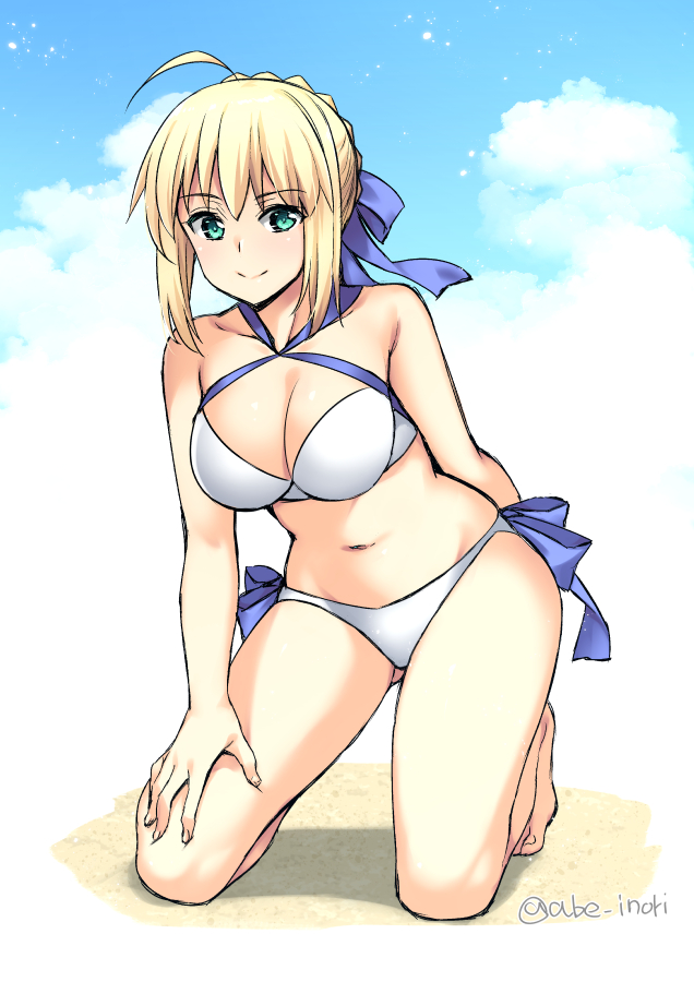 artoria pendragon (fate and 1 more) drawn by abe_inori