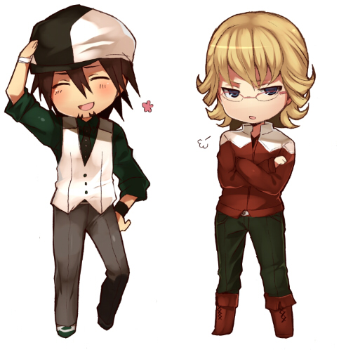 barnaby brooks jr. and kaburagi t. kotetsu (tiger & bunny) drawn by ju-zika