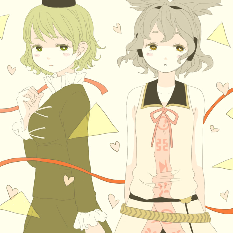 toyosatomimi no miko and soga no tojiko (touhou) drawn by tororo_(tororonro)