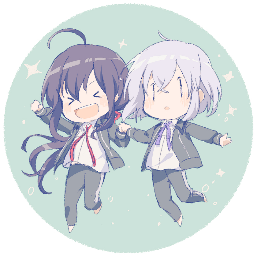 namazuo toushirou and honebami toushirou (touken ranbu) drawn by matsuki_(mikipingpong)