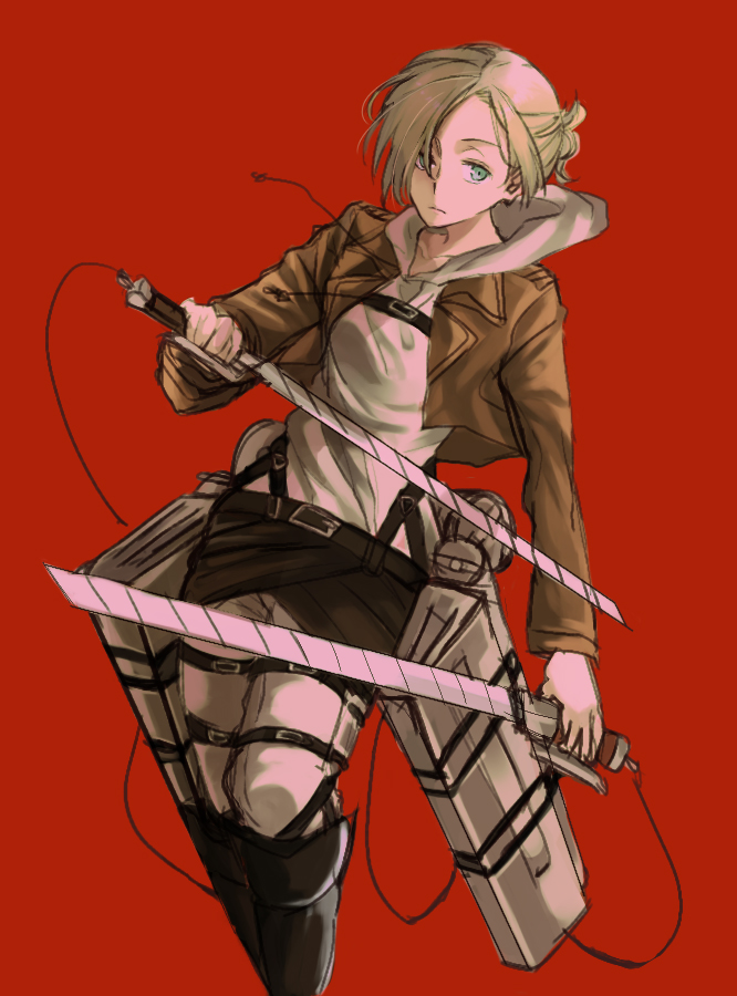 annie leonhart (shingeki no kyojin) drawn by kanro_(3637_3637)