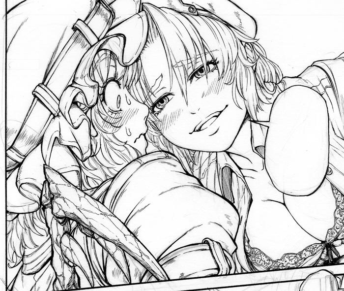 flandre scarlet and yagokoro eirin (touhou) drawn by imizu_(nitro_unknown)