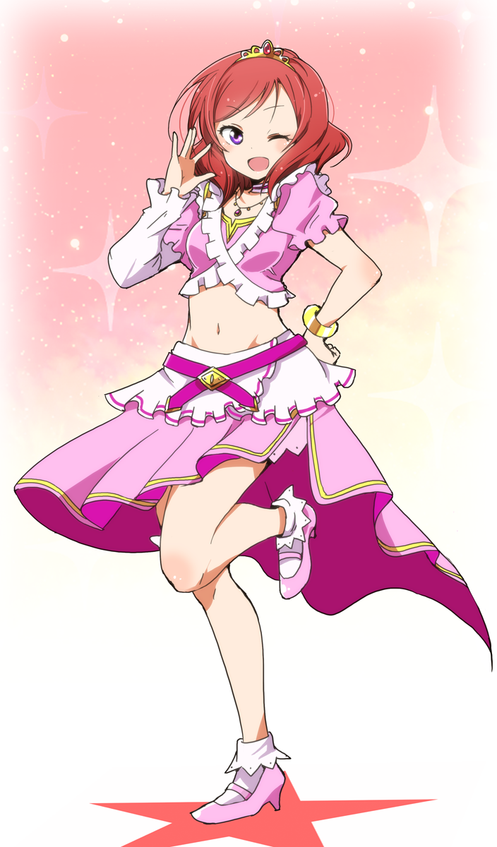 nishikino maki (love live! and 1 more) drawn by kidachi