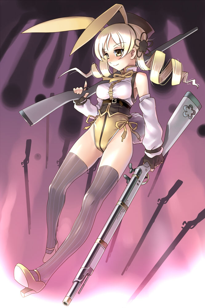 tomoe mami (mahou shoujo madoka magica) drawn by katahira_masashi