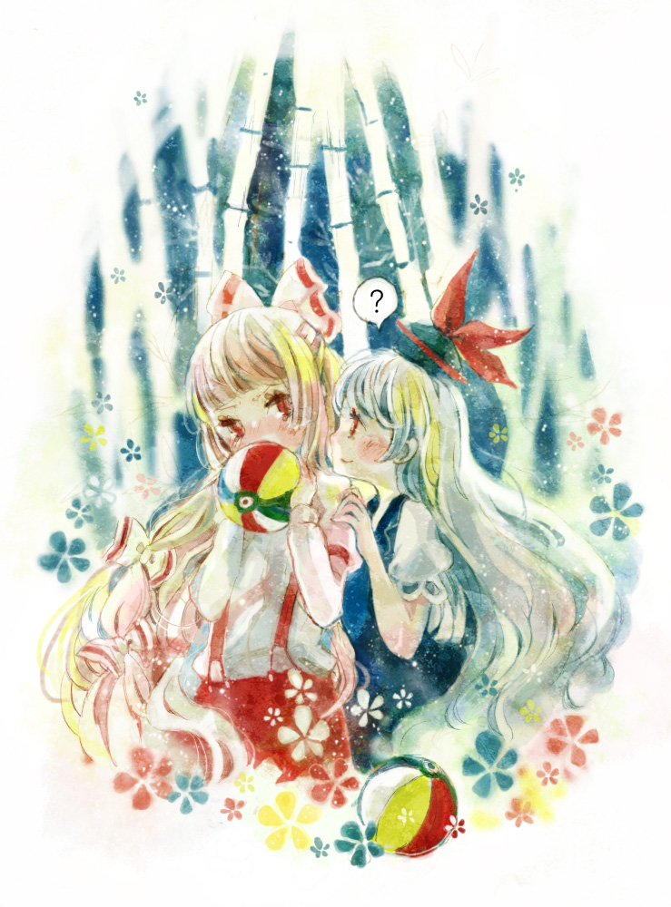 fujiwara no mokou and kamishirasawa keine (touhou) drawn by kinohe