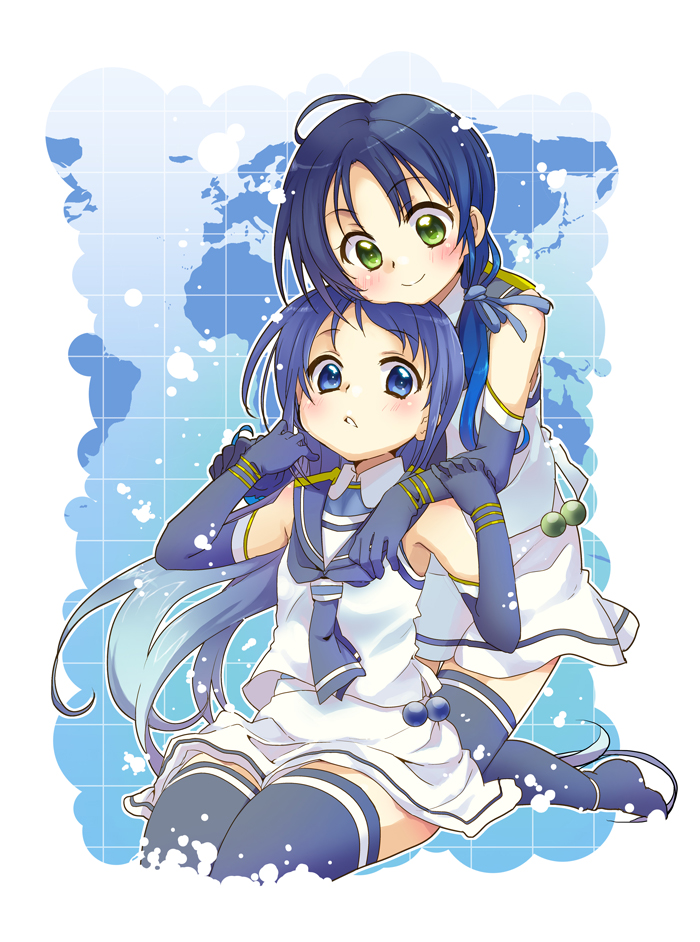 samidare and suzukaze (kantai collection) drawn by malino_(dream_maker)
