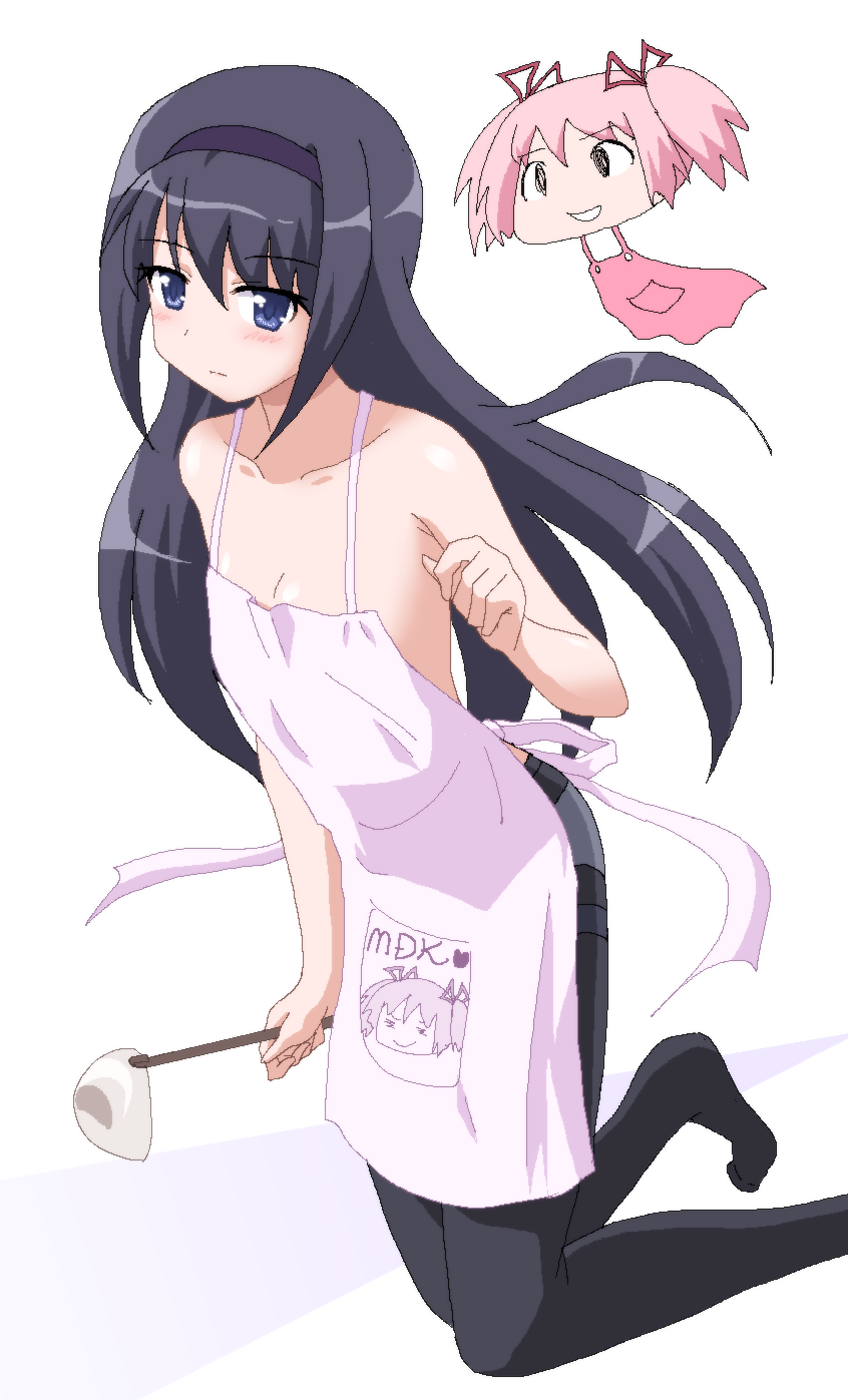akemi homura and kaname madoka (mahou shoujo madoka magica) drawn by hayashiya_zankurou