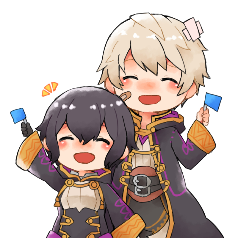 male robin and female morgan (fire emblem and 2 more) drawn by shunrai